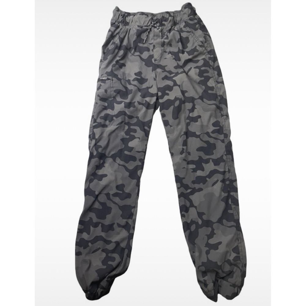 Weatherproof Vintage Boys Gray Camo Fleece-Lined Jogger Pants Size Medium 10/12